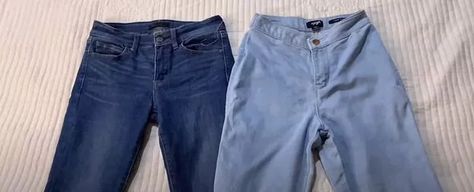 How to Make Low-Waisted Jeans High-Waisted in 3 Easy Steps | Upstyle Diy Fashion Upcycle, Jean Projects, Jeans Tutorial, Reading Genres, Clothing Alterations, Sewing Tricks, Low Waisted Jeans, Low Waist Jeans, Clothing Diy