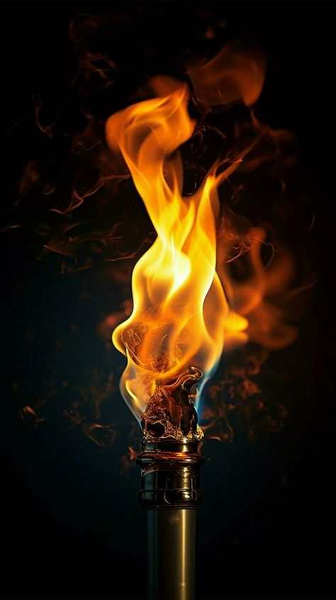 Danger Background Images, Man On Fire Wallpaper, Fire Flames Wallpaper, Torch Aesthetic, Fire Astethic, A Torch Against The Night, Michael Core, Flaming Torch, Fire Torch