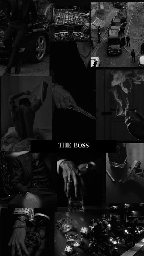 The Boss, Romance, Collage, White, Black