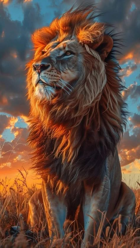 Big Cats Videos, Lion King Wallpaper, Zodiac Leo Art, King Wallpaper, Big Cats Photography, Lion Photography, Lion Artwork, Lions Photos, Grass Wallpaper