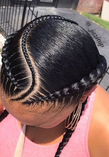 Two Braid Hairstyles, Feed In Braids Hairstyles, African Hair Braiding Styles, Braided Cornrow Hairstyles, Feed In Braid, Two Braids, Beautiful Braids, Girls Hairstyles Braids, Girls Braids