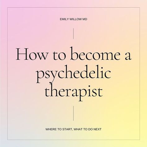 Emily Willow, MD on Instagram: "Curious about how to become a psychedelic therapist? In this post, I’ve broken down how to get involved, no matter what step you’re currently in. ⁣ And feel free to post your questions in the comments! ⁣ ⁣ ✨Another incredible training opportunity is the @centerforconsciousnessmedicine ⁣ ⁣ ✨Links to resources mentioned: @psychedelicsupport @chacruna.institute @doubleblindmag @psychedelicsocietysf @mapsnews @firesideproject @fluencetraining @polarisinsight @sage_i Becoming A Therapist, Career Vision Board, Dream Career, Psychiatry, Healing Journey, No Matter What, Costa Rica, Health And Wellness, Vision Board