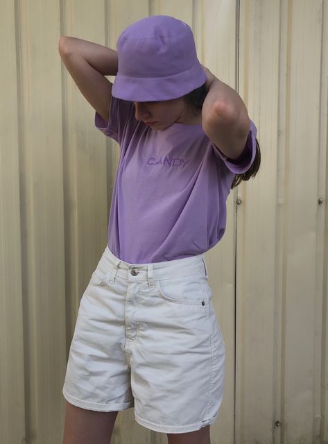 Purple Bucket Hat Outfit, Casual Purple Bucket Hat For Spring, Blue Bucket Hat Outfit, Trendy Purple Bucket Hat For Spring, Purple Bucket Hat For Vacation, Spring Bucket Hat In Purple, Purple Bucket Hat For Beach, One Size Fits Most, Purple Bucket Hat, Summer Bucket Hat