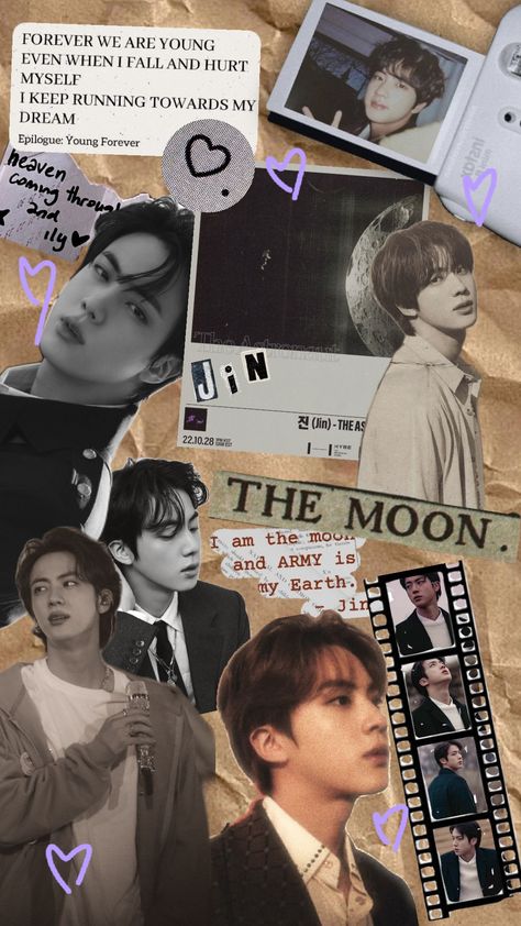 #jin #seokjin #bts Kim Seokjin Collage, Jin Aesthetic Collage, Jin Collage Wallpaper, Seokjin Collage, Jin Journal, Jin Wallpaper Aesthetic, Jin Collage, Bts Bookmark, Seokjin Wallpaper