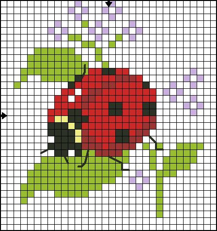 Ponto cruz Ladybird Cross Stitch Pattern, Ladybird Cross Stitch, Ladybug Cross Stitch Pattern, Cross Stitch Ladybug, Ladybug Cross Stitch, Háčkované Lemy, Cross Stitch Bird, Mini Cross Stitch, Cross Stitch Baby