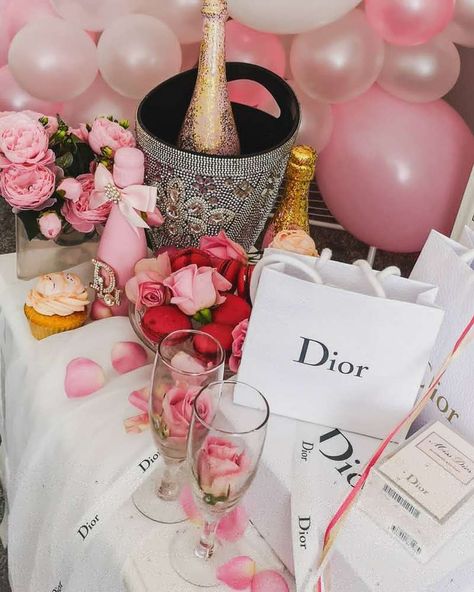 Bougee Birthday Party, Dior Birthday Theme, Dior Birthday Party, 30th Birthday Themes For Women, Birthday Themes For Women, Bougie Birthday, 30th Birthday Party Themes, Dior Party, Boho Themed Party