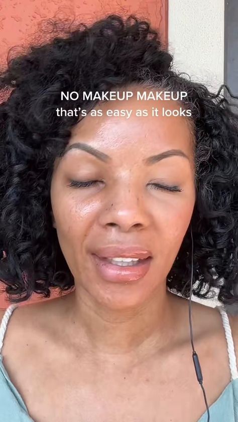 Comment “ MAKEUP”fir a free color match or visit my profile to submit🤎🤍✨ NO MAKEUP MAKEUP while im Makeup With Color, Demi Makeup, Vacation Makeup, No Makeup Makeup, Makeup For Black Skin, Brown Skin Makeup, Brow Shaping, No Makeup, Travel Makeup