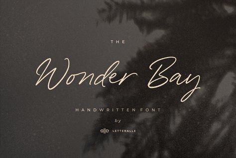 Wonder Bay Font | dafont.com Winter Design, Script Logo, Handwritten Fonts, Handwritten Font, Uppercase And Lowercase, Mockup Templates, Design Collection, New Fonts, Free Design Resources