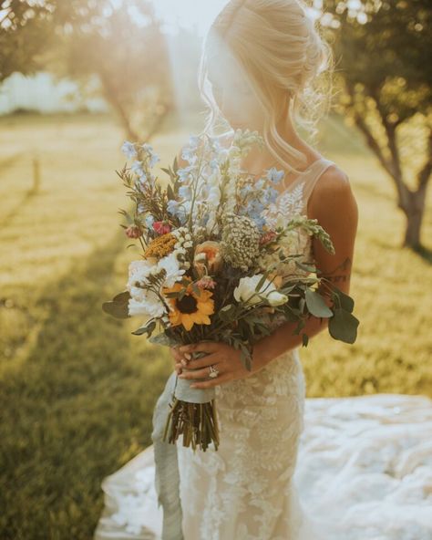 Richard + Anna - Nannette York Floral and Decor Wildflower Bridal Bouquets, Wildflower Wedding Theme, Wildflower Wedding Bouquet, Adventure Couple, Wildflower Bouquet, Camping Adventure, Wedding 2024, Theme Color, Wildflower Wedding