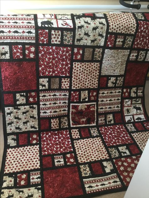 To Comfort A Friend, Canada Quilt, Dark Quilt, Comfort A Friend, Quilts Canada, Canadian Quilts, African Quilts, Basic Quilt, Flannel Quilts