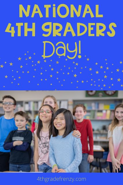 Celebrate National Fourth Graders Day on January 10th because 4th Graders rock! National Fourth Graders Day, 4th Day Of 4th Grade, National 4th Graders Day, National 4th Graders Day Activities, Homeschool January, Winter Promotion, January Ideas, Nature Party, 4th Grade Reading