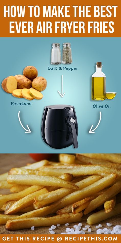 How To Make The Best Ever Air Fryer Fries Air Fries, Air Fryer Chips, Air Fryer Fries, Philips Air Fryer, Cooks Air Fryer, Air Fried Food, Air Fryer Oven Recipes, Air Fry Recipes, Best Air Fryers