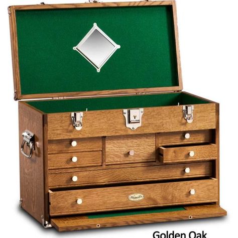 Gerstner Tool Chest, Wood Toolbox, Wood Tool Chest, Tool And Die Maker, Modern Tools, Tool Boxes, Tool Cabinet, Blanket Chest, Tool Chest