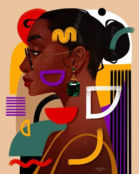 Black Stylist Aesthetic, Eccentric Branding, Black Art Aesthetic, Black Art Work, Abstract African Art, Diy Moss, Black Art Painting, Afrocentric Art, Black Artwork