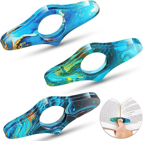 Ocean Patterns, Diy Crystal Crafts, Bookmark Holder, Book Page Holder, Thumb Book, Page Holder, Reading Accessories, Book Binder, Casting Resin Molds