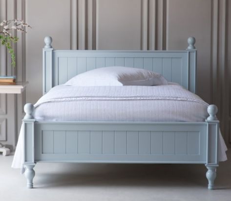 Simple Bed Designs, Steel Bed Frame, Beautiful Bed, Antique Beds, White Bed, Coastal Bedrooms, Simple Bed, Wood Beds, The Seaside