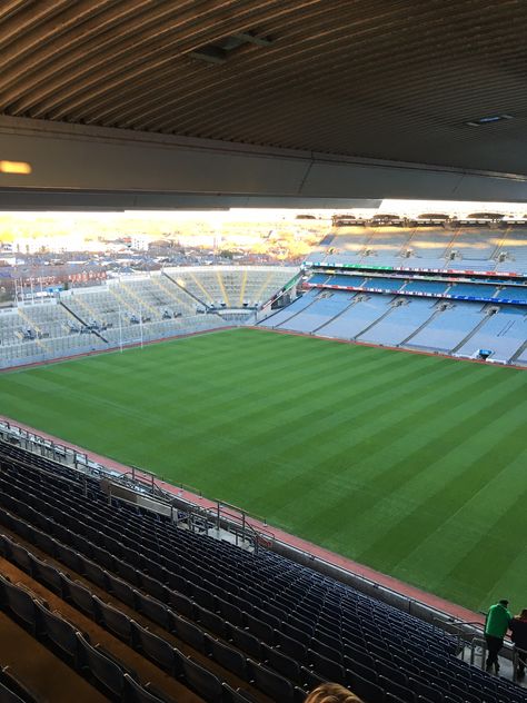 Croke Park, located on the North side of Dublin, is home to the GAA (Gaelic Athletic Association). This stadium (3rd largest in Europe), is home to both hurling and Gaelic football. Every year, counties all over Ireland come together to compete against one another. Pride alone, motivates the people of Ireland. Gaelic Football, Croke Park, Cliffs Of Moher, Galway, Come Together, Belfast, Vacation Destinations, Dublin, Dream Life