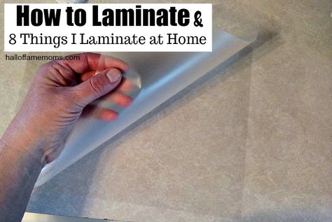 How To Laminate Paper, How To Laminate Without A Laminator, Diy Laminate Paper, Things To Laminate, Laminator Crafts, Laminating Projects, Laminator Projects, Laminating Crafts, Laminating Machine