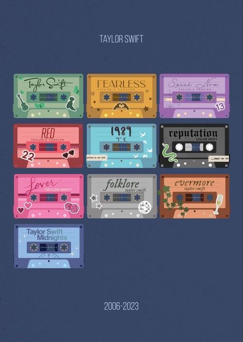 Cassette Tapes Taylor Swift, Printable Cds Taylor Swift, Taylor Swift Cassette Tapes, Taylor Youll Be Fine, Taylor Swift Door Decs, Taylor Swift Diy Crafts Ideas, Taylor Swift Arts And Crafts, Taylor Swift Cassette, Taylor Swift Album Art