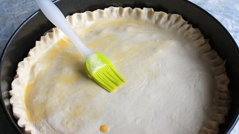 The Egg Wash Tip To Prevent Soggy Bottom Crust In Chicken Pot Pie Egg Wash For Pie, Pot Pie Crust, Chicken Pot Pie Filling, Pot Pie Filling, Best Pie, Crusted Chicken, No Bake Pies, Egg Wash, Tasting Table