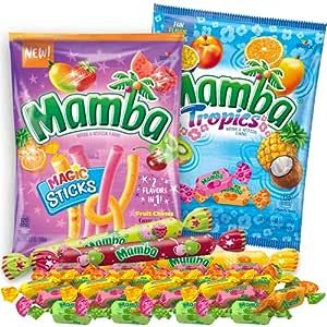 Mamba Candy, Mango And Strawberry, Fruit Sticks, Fruit Chews, Corporate Holiday Gifts, Nutter Butter Cookies, Black Candy, Peg Bag, Flavor Combinations