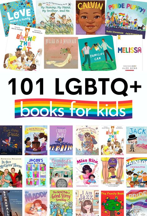 101 LGBTQ Books For Kids Lgbtq Books, Preschool Classrooms, Books For Preschoolers, Audio Books For Kids, Lgbt Book, Elementary Books, Feminist Books, Queer Books, Gay Books