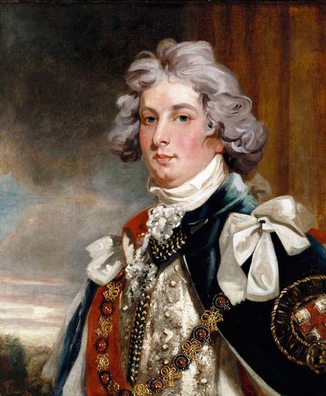 George IV (1762-1830) when Prince of Wales. After Hoppner. 1830 Regency Paintings, Hanoverian Kings, Catherine Of Braganza, Queen Victoria Descendants, King George Iv, Order Of The Garter, Georgette Heyer, History Queen, Royal Collection Trust