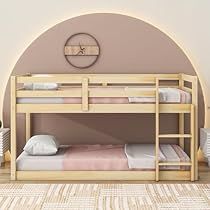 Loft Twin Bed, Solid Wood Bunk Beds, Floor Bed Frame, Low Bunk Beds, Loft Bed Frame, Twin Size Loft Bed, Wood Bunk Beds, Low Loft Beds, Twin Loft Bed