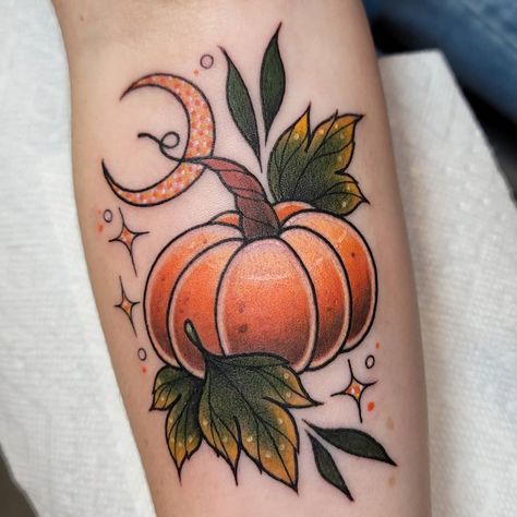 Pumpkin Leaves Tattoo, Pumpkin With Vines Tattoo, Fall Tattoo, Tattoo Coverup, Pumpkin Tattoo, Vine Tattoos, Pumpkin Flower, Pumpkin Leaves, Line Art Tattoos