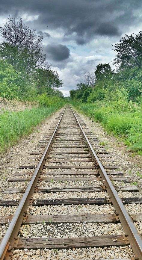 Animal Crossing Train Tracks, Train Tracks Tattoo, Train Tracks Aesthetic, Railroad Track Pictures, Train Tracks Photography, Aesthetic Train, Track Pictures, Blurred Background Photography, Desktop Background Pictures