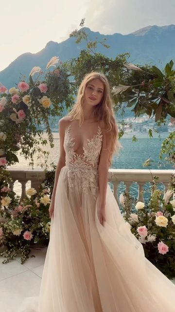 MUSE by berta on Instagram: "The beauty that is IVONE 🤍" Wedding Dress Aesthetic, Muse By Berta, Dress Video, Dresses For Weddings, Sheer Wedding Dress, Fairy Clothes, Dream Wedding Ideas Dresses, Bohemian Wedding Dress, Boho Dresses