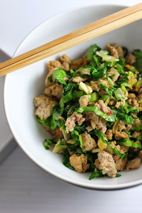 Chinese Mustard Greens Recipe, Mustard Greens Recipe, Cooking Mustard Greens, Csa Box, Pork Entrees, Dumpling Filling, Minced Pork, Csa Recipes, Summer Eating