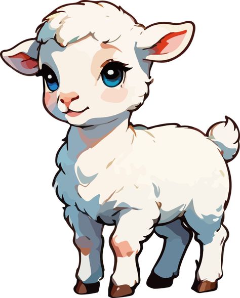 Cute Sheep Cartoon, Lamb Illustration, Lamb Clipart, Lamb Drawing, Sheep Cartoon, Cartoon Sheep, Sheep Illustration, Lion Drawing, Story Drawing