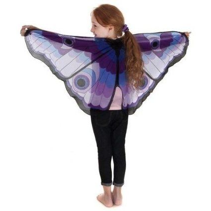 Amazon.com : Butterfly Wings w/Glitter Eyes, Purple : Monarch Butterfly Wings : Toys & Games Girls Butterfly Costume, Purple Butterfly Wings, Peacock Wings, Elf Wings, Winged Girl, Boy Party Favors, Butterfly Costume, Moth Wings, Princess Dress Up