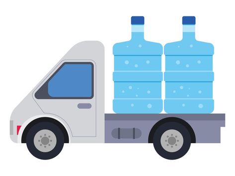 Water delivery truck supply illustration Water Advertisement, H2o Water, Save Water Poster, Water Delivery Service, Clean Drinking, Water Company, Water Poster, Water Purification System, Refreshing Water