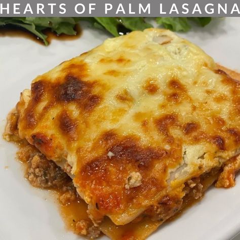 Hearts Of Palm Lasagna, Palm Hearts, Plain Pasta, Chicken Spinach Lasagna, Roasted Vegetable Lasagna, Traditional Pasta, Healthy Eating Inspiration, Comforting Dinner, Heart Of Palm