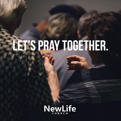 Prayer Partner, Let's Pray, Facebook Live, Pray For Us, New Life, Holy Spirit, The Unit, Let It Be