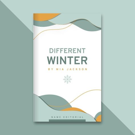 Winter Book Cover, Cover Proposal, Cover Book Design, Winter Abstract, Creative Book Cover Designs, Book Cover Design Template, Cover Design Inspiration, Snow Cover, Brochure Cover Design