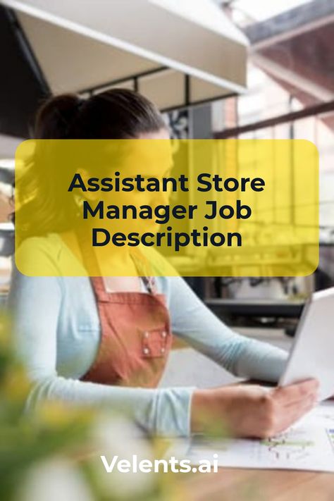 Assistant Store Manager Job Description template includes a detailed overview of the key requirements, duties, responsibilities, and skills for this role. It's optimized for posting on online job boards or careers pages and easy to customize this template for your company. Job Description Template, Store Manager, Assistant Manager, Daily Writing, New Employee, Hiring Process, Online Job, Job Board, Job Description