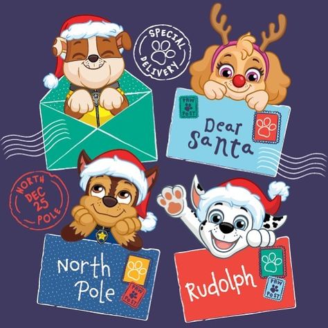 PAW Patrol on Instagram: “Letters to Santa are on their way from Adventure Bay to the North Pole. 🦌🎄🐶 . Which PAW toy is on your kids wish list this holiday season?…” Instagram Letters, Christmas Cards 2017, Paw Patrol Christmas, Letters To Santa, Christmas Props, Marshall Paw Patrol, Paw Patrol Pups, Chase Paw Patrol, Paw Patrol Nickelodeon