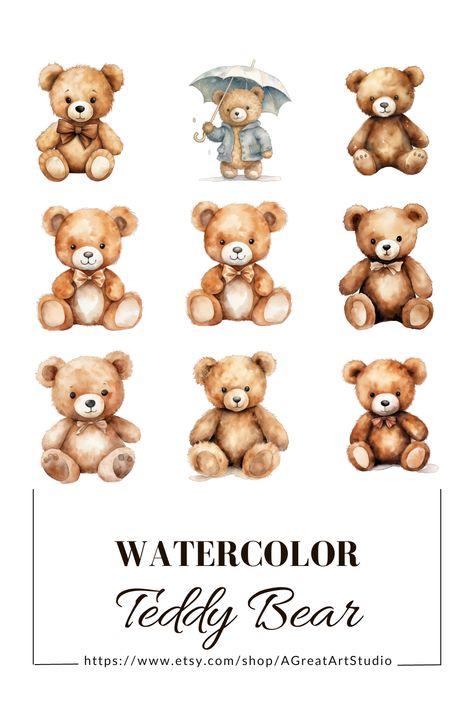 Discover the Cuteness of Adorable Teddy Bear Clipart - Immerse yourself in the world of Cute Teddy Bear Illustrations, perfect for kids' crafts and nursery decor. Whether it's for flowers, mixed media, digital paper craft, or crafting, these delightful designs will add a touch of sweetness to your creative projects. Embrace the charm of these cuddly companions for a heartwarming and adorable touch! 🧸🎨 #AdorableTeddyBear #Clipart #CuteIllustrations #CreativeCrafting 🌿🌼 Teddy Bear Printable, Teddy Bear Png, Bear Png, Teddy Bear Clipart, Bear Clipart, Bear Illustration, Cute Teddy Bear, Cute Teddy, Cute Teddy Bears