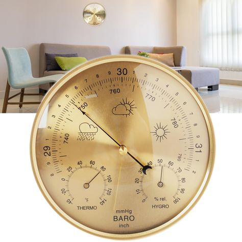 PRICES MAY VARY. 𝟑 𝐈𝐍 𝟏 𝐃𝐞𝐬𝐢𝐠𝐧 Our Mlijzard weather station combines a barometer, thermometer, and hygrometer in one compact device. Measures from -40 to 140°C ℉(-40 to 60 ℃), 0 to 100 percent, and 735-790mmhg(980 to 1053hPa)pressure with high resolution. With this 3-in-1 design, you can easily monitor the changes in temperature 𝐅𝐚𝐡𝐫𝐞𝐧𝐡𝐞𝐢𝐭, humidity, and atmospheric pressure 𝐑𝐞𝐥𝐢𝐚𝐛𝐥𝐞 𝐖𝐞𝐚𝐭𝐡𝐞𝐫 𝐅𝐨𝐫𝐞𝐜𝐚𝐬𝐭𝐢𝐧𝐠 With the barometers for the home, you can trust Weather Forecasting, Atmospheric Pressure, Weather Instruments, Weather Station, Barometer, Hygrometer, Workshop Equipment, 3 In 1, Weather Conditions