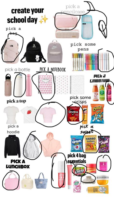 What To Bring To School, School 5th Grade, Essential Bag, School Days, 5th Grade, Create Yourself, Lunch Box, Cream