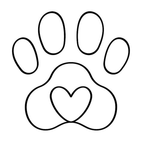 Free vector paw print heart doodle | Free Vector #Freepik #freevector #clipart #imprint #pet #paw Paw Print Heart, Heart Doodle, Iconic Photos, Vector Photo, Paw Print, Graphic Resources, Vector Images, Vector Free, Card Making