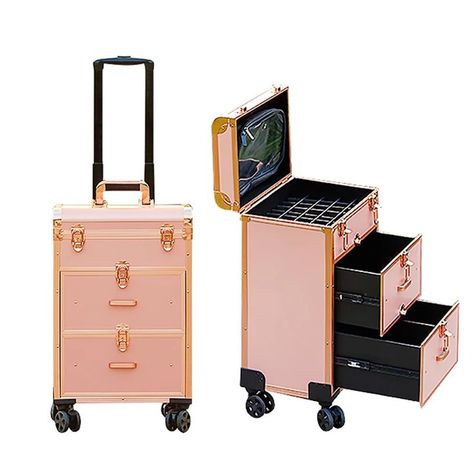 Suitcase Tattoo, Makeup Train Case, Luggage Case, Nail Tattoo, Tool Case, Bag Makeup, Professional Makeup Artist, Luggage Bag, Cosmetic Storage