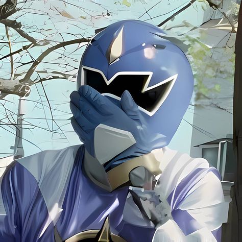 Power Ranger Aesthetic, Power Rangers Pfp, Power Rangers Aesthetic, Power Ranger Pfp, Power Rangers Icon, Power Rangers Wallpaper, Blue Power Ranger, Power Rangers Blue, Power Rangers 1