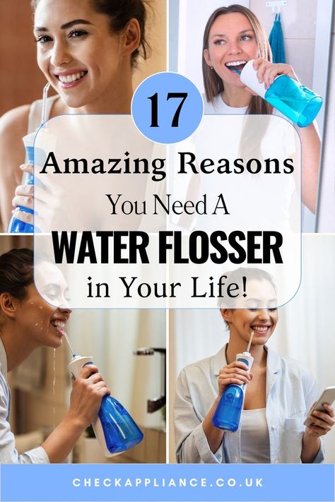 Discover 17 Surprising Benefits of Owning a Water Flosser! People With Braces, Dental Braces, Water Flosser, Bright Smile, Dental Hygiene, Tooth Decay, Healthy Teeth, Mouthwash, Dental Implants