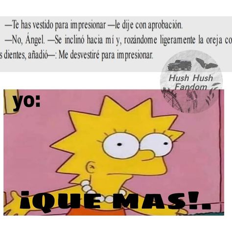 ¿A quién le pasó lo mismo? .😂😂😂💔 Becca solo me emociono. 💔🙄 . . . . . . ~ A.M ❤️ . . . . . . . . . . . #hushhush #hushhushmovie… Relatable Jokes, Book Memes, Funny Puns, Book Fandoms, Hush Hush, Puns, Wattpad, Humor, Memes