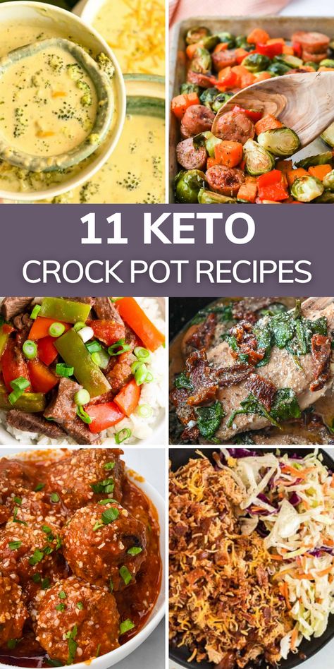 Low Carb Slow Cooker Recipes, Low Carb Crock Pot Recipes, Keto Crockpot, Low Carb Slow Cooker, Keto Crockpot Recipes, Carb Dinner, Keto Meal Prep, Keto Recipes Dinner, Healthy Crockpot