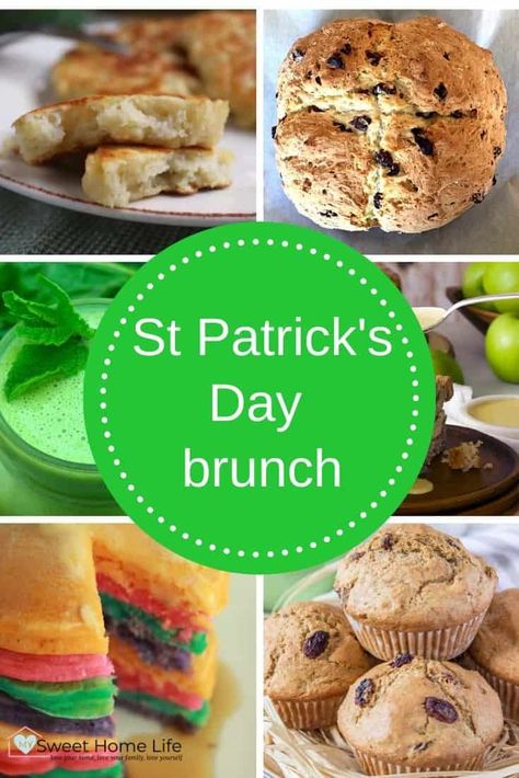 Celebrate St Patrick's Day with St Patrick's Day food  - in particular, why not start with a St Patrick's Day brunch? There's soda bread, boxty ,scrambled eggs and more! #stpatricksday #stpatricksdaybrunch St Patrick’s Day Brunch Food, St Patrick’s Day Brunch, Irish Boxty, Brunch Dubai, Irish Soda Bread Muffins, Fruit Pancakes, St Patricks Day Food, Soda Bread, Breakfast Tea